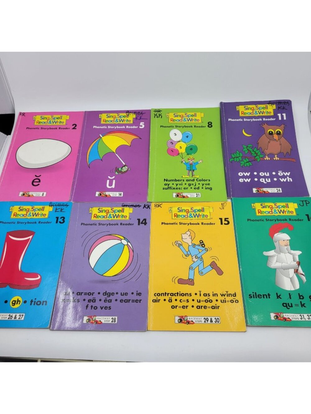 Sing, Spell, Read And Write- Phonetic Storybook Readers Book Lot of 8 - BK061